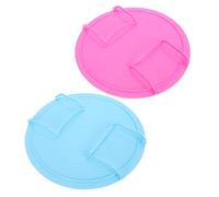 TOYANDONA 2 pezzi Rastrelliera da Cucina Due per Microonde Vassoio Vapore Multifunzione in Resistente da Blu e Rosa Supporto Impilabile per Alimenti e Organizzatore Cucina