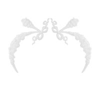 TOYANDONA 2 Pezzi Rosone da Soffitto Bianco in Ps Design Europeo Elegante, Accessorio per Lampadari, Installazione Facile e Sicura per Decorazione Soffitto