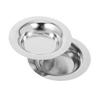 TOYANDONA 2 Pezzi Scaldacera e Facile da Pulire in Acciaio Inossidabile Argento, Riscaldatore per Cera Riscaldamento Uniforme Design Rotondo Raffinato per Casa
