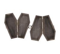 TOYANDONA 2 Pezzi Scatola per Gioielli Forma Coffin Legno per Halloween Organizzatore Vintage per e Design e Compatto per Caramelle e Piccole