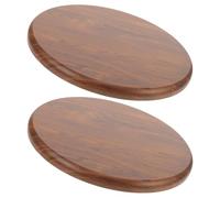 TOYANDONA 2 pezzi Seduta di Ricambio in Legno Massello per Sgabello Rotondo per Mensa e Bar Semplice da Installare e Versatile per Ambienti Professionali e Domestici