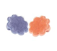 TOYANDONA 2 Pezzi Shampoo Brush Silicone Cradle Cap Dandruff Scrubber Ergonomic Lion Design For Gentle Scalp Care For Newborn Bath