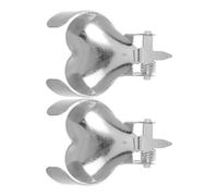 TOYANDONA 2 Pezzi Spegnitoio Candele a Cuore in Metallo Argento, Autunnale | Candele Votive e Tea Light, Decorazione Romantica Domestica, Non Danneggia lo Stoppino, Riduce gli Schizzi