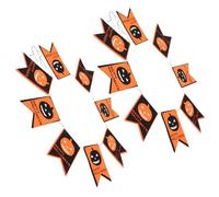 TOYANDONA 2 Pezzi Striscione Appendere Halloween e Zucca Arancione Non Tessuto Nero Decorativa, Facile da Rimuovere per Spazi per Feste e Locali Commerciali