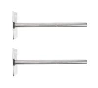 TOYANDONA 2 Pezzi Strumento Compattatore Manuale per Rifiuti, Ferro Argento | Compatibile Bidoni Standard, Testa in Metallo Ispessita, Leva Integrata, per Bottiglie Vetro e Plastica