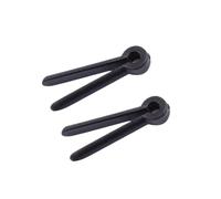TOYANDONA 2 Pezzi Supporto per Occhio di Mira per Arco Compound, ABS Nero | Strumento Leggero, Inserimento tra Fibre della Corda, Uso in Tiro L'arco e Banco