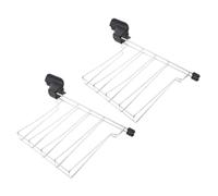 TOYANDONA 2 pezzi Supporto per Toast in Acciaio Inossidabile Porta Pane Compatto e Leggero per Tostapane Riscalda e Tosta Fette e Sandwich Accessorio Cucina Facile da Pulire e