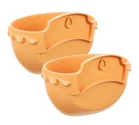 TOYANDONA 2 Pezzi Vaso da Parete in Plastica Marrone, Semicerchio, Grande