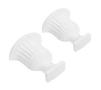 TOYANDONA 2 Pezzi Vaso Muro in Mezza Urna Vintage Stile Tradizionale per Fiori Decorazione Artistica per Casa e Ufficio