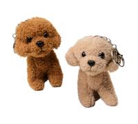 TOYANDONA 2 Pz Portachiavi Cane Impagliato Mini Peluche Per Cani Animali Imbalsamati Giganti Piccoli Animali Imbalsamati Giocattoli Mini Giocattolo Regali Di Compleanno Per Cuccioli