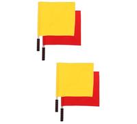TOYANDONA 2 Set Bandiera Di Segnalazione Bandiere Degli Arbitri Scolastici Giudice Piccolo Arbitro Blu Bandierine Abbinare Le Bandiere Abbinare I Flag Di Segnalazione Poliestere 2 Pezzi * 2