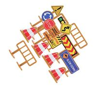 TOYANDONA 2 Set Mini Segnali Stradali per Modelli Educativi Colorati e Resistenti Gioco Costruzione Sicuro per Ragazzi e Ragazze Regalo per Feste e Apprendimento