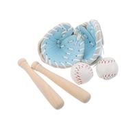 TOYANDONA 2 Set Miniature Baseball Sportive Accessori per Casa delle con Guanto e Palla Mini per Decorazioni Giardino Cake Topper Craft
