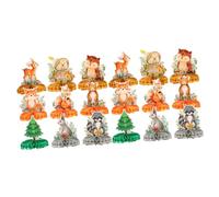 TOYANDONA 2 Set Ornamenti A Nido d'Ape Animali Decorazioni Casa Decorazioni per Casa Decorazioni di Compleanno nel Bosco Arredamento Ornamenti per Feste Ornamento di Compleanno 9 Pezzi * 2