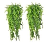 TOYANDONA 2 set Piante Finte Rampicanti per Contenitore Rettili Vite Artificiale Verde Realistica da Appendere Decorazione Parete Interni ed Esterni Foglie Dettagliate e Facili da Pulire