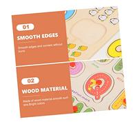 TOYANDONA 2 Set Puzzle Educativo Legno Didattico e Cartoon Strumento Apprendimento Manuale e Cognitivo per Prescolare