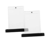 TOYANDONA 2 Set Supporti Magnetici per Esposizione Custeie Rigide Antiurto per Carte da e Baseball Protezione Resistente e Riutilizzabile