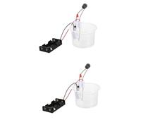 TOYANDONA 2 Set Sussidi Didattici Di Fisica Giocattolo Per L'apprendimento Delle Scienze Giocattolo a Stelo Elettrico Kit Di Apprendimento Fai Da Te Allarme Livello Acqua Plastica