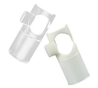TOYANDONA 2 testine per flauto per flauto, accessori per flauto, bocchino per flauto, bocchino per flauto, bocchino per flauto nasale, bocchino per flauto per principianti, modellatura in nylon