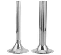 TOYANDONA 2 tubi per insaccatrice - Imbuto per insaccatrice in acciaio inossidabile da 1,5/2,5 cm per la produzione manuale di carne - Parti di ricambio per tritacarne per cucina di ristoranti