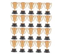 TOYANDONA 20 Mini trofei per bomboniere per trofei Coppa Premio in plastica Premi del degli uffici del Concorso Golden Trophy Sportivo in plastica Oro Rosa