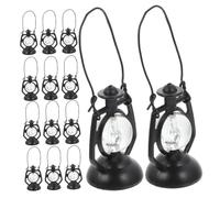 TOYANDONA 20 Miniature Lanterns Decorative Kerosene Lamps For Dollhouse Crafts Vintage Tiny Oil Lamps For Micro Landscape And Table Centerpieces