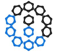 TOYANDONA 20 pezzi Anelli Esagonali in Silicone per Microfono Protezione Anti-caduta Antiscivolo e Anti-roll per Microfoni Portatili Ktv Leggeri e Facili da Installare Nero e Blu