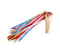 TOYANDONA 20 Pezzi Bacchette Magiche con Campanelli Mix Colori Nastri Decorativi per Matrimoni Feste e Cerimonie Leggere e Resistenti Materiale Ecologico