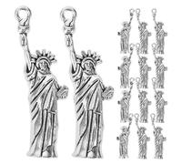 TOYANDONA 20 Pezzi Ciondoli in Lega di Zinco Statua Liberty Vintage Mini Pendenti Decorativi per Creazione Gioielli Fai da Te Accessori Personalizzati per Collane e Orecchini Regalo