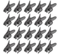 TOYANDONA 20 Pezzi Clip per Microfono Lavalier in Abs, Facile da Fissare a Collo o Cravatta, Perfette per Conferenze e Discorsi al Podio, Clip Microfoniche Nere Robuste