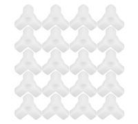 TOYANDONA 20 Pezzi Collegamento per Armadio in Plastica Bianca 3 Design Spesso per Supporto Stabile per Ripiani Scarpe e Armadi Fai da Te