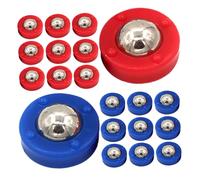 TOYANDONA 20 pezzi Mini Shuffleboard Pucks Set per Giochi da Tavolo Accessori per Curling e Shuffleboard Palline da Calcio da Tavolo Blu e Rosse Componenti Facili da Installare per Partite