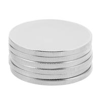 TOYANDONA 20 Pezzi Monete Sfida Rotonde in Lega Argento 40mm per Incisione Laser con Bordo Filettato per Collezioni Commemorative e Progetti Fai-da-Te