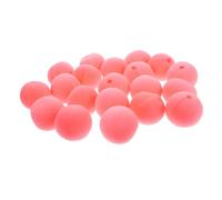 TOYANDONA 20 Pezzi naso da clown simpatico kiddikutter pallone aerostatico accessori sup caucciu giocattoli nez de clown puntello di cosplay del pagliaccio decorazioni circensi spugna rosa