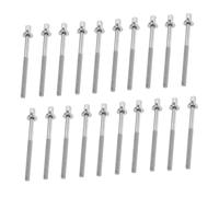 TOYANDONA 20 Pezzi Viti in Acciaio Inossidabile Completo per Kit Batteria Bastoni Tensionanti Resistenti alla Corrosione per Rullante e Hardware Musicale