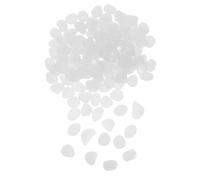 TOYANDONA 200 Pezzi Ciottoli Luminosi Bianchi Piccoli Pietre Decorative per Acquari e Sassi Fosforescenti per Paesaggi Notturni Decorazione e Percorso Esterno