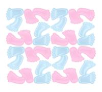 TOYANDONA 200 Pezzi Coriandoli Impronte Rosa e Blu Non Tessuto Decorazioni Shower e Rivelazione Sesso Centrotavola Feste Compleanno e Annunci di Gravidanza