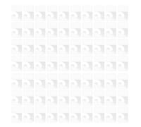 TOYANDONA 200 Pezzi Etichette Autoadesive Trasparenti in PVC 27x42 Mm Foro Tondo per Appendere, Linguette Adesive per Merci al Dettaglio Resistenti all’Acqua e Olio, Etichette per