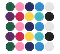 TOYANDONA 200 pezzi Mini Round Nonwoven Fabric Diffuser Pads For Essential Oil Refill Multi-color Aromatherapy Tamponcini Profumatori For Necklace Bracelet Car Vent Clip