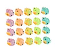 TOYANDONA 20pcs Età 14+ Glow-in-the-Dark Mucca Statua Mini Animali Figure Mucca Luminosa Mucca Figure Mucca Highland Decorazione Miniature Figurine Animale Luminoso Mini Mucca Incandescente Resina