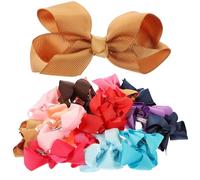 TOYANDONA 24 Pezzi Fiocco per Chioma in Poliestere Clip a Forma di Fiocco, Accessori Chioma per Ragazze, Facile da Indossare, la Vita Quotidiana e Viaggi Colore Casuale