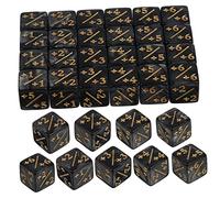 TOYANDONA 24pezzi Dadi Acrilici in Miniatura Dadi Gettone Decorativi Per Giochi Da Tavolo in Acrilico Piccoli Per Giochi Educativi Carte