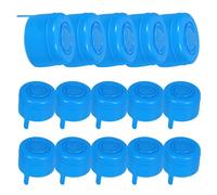 TOYANDONA 25 Pezzi Coperchio a Vite per Bidone Acqua, Plastica Blu, 55 MM | Inserto Bianco Interno, Tenuta Ermetica in Schiuma, Copertura Antipolvere Rimovibile, Uso Domestico