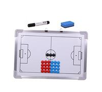 TOYANDONA 27pezzi Tabellone Da Calcio in Lega Di Alluminio Tabellone Per Allenamento Appendibile Elementi Magnetici Inclusi e Pennarello Bianco Per Allenamenti Strategie e Discussione Di