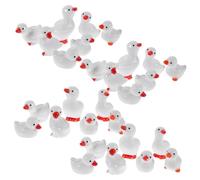 TOYANDONA 28pezzi Miniatura Di Anatra in Resina Piccola Statua Di Animale Da Fattoria Decorazione Di Animali in Miniatura Per Giardini Delle Fate Case Delle Bambole Acquari e Accessori Da