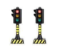 TOYANDONA 2Pcs Semaforo Giocattolo Mini Segnali Stradali Giocattoli Lampada LED Semafori Modello per Bambini Segnali Stradali Educativi Giocattoli