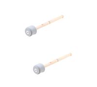 TOYANDONA 2pezzi Bacchette Percussione Legno Con Testa Grigia Strumenti Musicali Per Adulti Per Batteristi e Musicisti Multiuso e Facili Da Usare