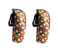 TOYANDONA 2pezzi Borsa Termica Per Scaldare Latte Per Ragazzo Ragazza Pratica e Portatile Design Elegante Con Cuore Marrone Isolamento Efficiente Per Bottiglie Facile Da Trasportare e Pulire