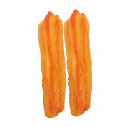 TOYANDONA 2pezzi Cibo Artificiale Reale Simulazione Cinese Fritto Modello Esposizione Oggetti Scena Pvc Decorazioni Pane Giocattolo Pastasciutta Colazione Negozio Arredamento Foto