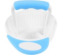 TOYANDONA 2pezzi Ciotola Di Macinazione Per Alimenti Per Ragazzo Ragazza Di Ciotole Per Frutta e Verdura Design Antiscivolo Facile Da Pulire Per Svezzamento e Uso Quotidiano Blu